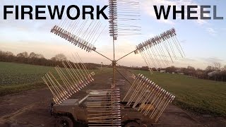 Giant Rocket Powered Firework Wheel 2 million subscribers [upl. by Ynatsed]