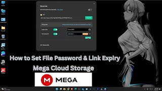 How to set Password and Expiry Date in Mega links Mega Cloud [upl. by Henni]