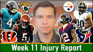 Week 11 Injury amp Weather Updates  Final Rankings  2024 Fantasy Football [upl. by Angie205]