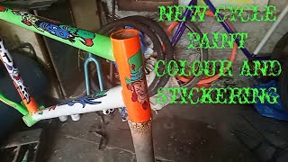 cycle paint spray framehow to spray paint a bicycle [upl. by Gerk]