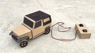 remote control car kaise banaencardboard sehow to make remote control car cardboard [upl. by Assyli438]