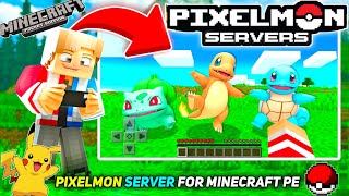 Finally PIXELMON Server Released For Minecraft Pe [upl. by Aratahc]