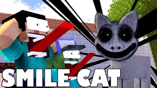 THE SMILE CAT HORROR CHALLENGE  Funny Minecraft Animation  MINECRAFT ANIMATION [upl. by Woolley613]