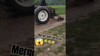 Merge bine direcția 🤣🤣🤣 tractor roata pana varza goviral romania haha amuzante glume [upl. by Nipsirc]