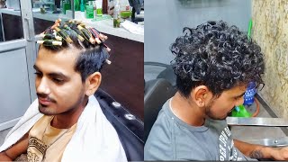 My first hair perming in avinash video on YouTube  how to hair perming for mens [upl. by Kcirej550]