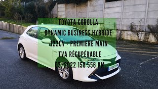 TOYOTA COROLLA DYNAMIC BUSINESS HYBRIDE 122CV –première main– TVA récupérable  032022 158 556 km [upl. by Clarissa]