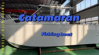 25ft catamarans fishing Boat catamaran fishing boat for sale in new zeal Australia and Vancouver [upl. by Ennaillek]