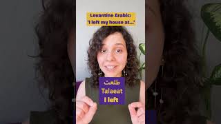 Learn Levantine Arabic Talking About Your Day arabiclanguage shorts [upl. by Ivek]