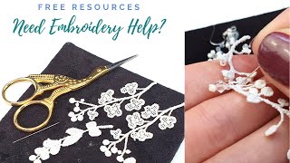 Free Embroidery Resources from the London Embroidery School [upl. by Stroud]