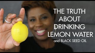 BLACK SEED OIL AND LEMON WATER BENEFITS FOR  WEIGHT LOSS  ENERGY CLEAR SKIN DETOX [upl. by Yorgerg293]