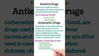 Emetics and Antiemetic Drugs Uses  medicine pharmacy [upl. by Assylla]