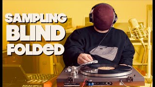 Let the Needle Drop  sampling blindfolded  making a beat [upl. by Aiekal668]