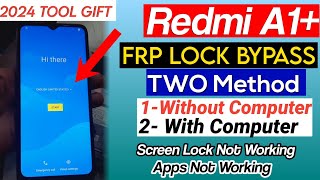 2024  Redmi A1 Frp Bypass  Apps Not Opening Solution  Google Play Service Disable Fail Free Tool [upl. by Nomzaj555]