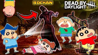 Bochan became Nurse in dbd and killed shinchan 😱😰  Shinchan playing dead by daylight  horror game [upl. by Peters]