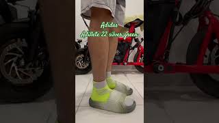 Adidas adilette 22 silver green [upl. by Ajtak]