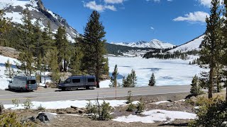 Camping Trip with Sprinter van family visiting June Loop to the beautiful SR120 Tioga Pass [upl. by Queridas]