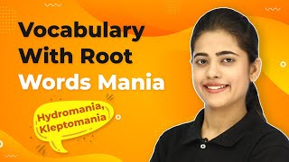 Vocabulary With Root Words Mania  Anthomania Bibliomania Graphomania  Types of Mania in English [upl. by Kooima]