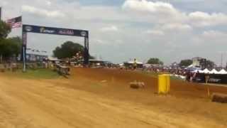 American MX James Stewart amp Ryan Dungey Battling Part 2 Moto 1  Freestone MX 2012 [upl. by Emilie604]