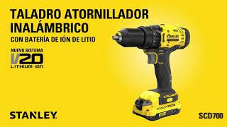 TALADRO ATORNILLADOR INÁLAMBRICO STANLEY V20 SCD700 [upl. by Ayhdiv22]