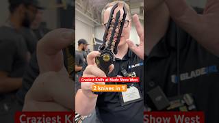 This is the craziest knife at Blade Show West 2 Knives in 1 [upl. by Wieche]