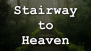 Led Zeppelin  Stairway to Heaven Lyrics [upl. by Glynias]