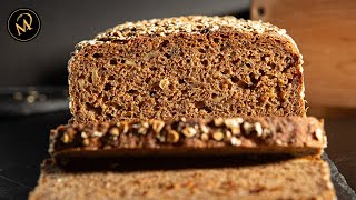 Gesundes Dinkel Vollkornbrot backen  Muntermacher [upl. by Incrocci339]