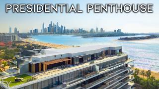 Touring a Dubai PRESIDENTIAL Penthouse with Insane Views of PALM JUMEIRAH [upl. by Woothen]