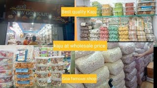 Kaju shopping in Goa  wholesale rate me kaju  Candolim road [upl. by Helbonnah992]