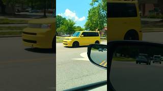 Yellow boxy Toyota Scion [upl. by Forester]