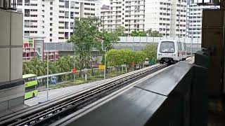 Retrofitted⬜C801A Sets 131128 departing South View LRT Station Choa Chu Kang Bound [upl. by Crescentia417]