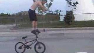 BMX 03 BMX Flatland  Me doing a Bar Ride [upl. by Gilliam]