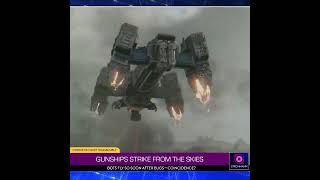 Helldivers 2 Strohmann News  Gunships Strike From The Skies [upl. by Dahcir]