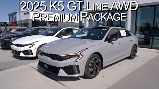 New Wolf Gray 2025 K5 GTLine AWD Premium Package at Parkside Kia [upl. by Amalberga]