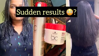 Schwarzkopf Professional Bonacure Peptide Repair Rescue Shampoo ampmasque  Malayalam Review  Results [upl. by Yann]