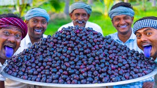 100kg JAVA FRUIT  SWEET FRUIT JAM Recipe Cooking in Village  NAVAL PAZHAM  Black Plum Jamun Fruit [upl. by Thgirw]