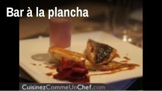 Recette de chef  bar à la plancha endives caramélisées et émulsion de betteraves [upl. by Bergmans92]