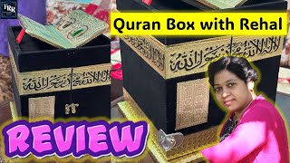 Quran Kaaba Box amp Rehal Review  Wooden Islamic Showcase  Elevate Your Home with Divine Elegance 🕋 [upl. by Aymahs]