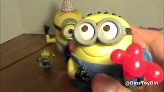 Despicable Me 2 Phil and a Fijit Happy Meal Toy Review 2013  Shout Outs by Bins Toy Bin [upl. by Reed434]