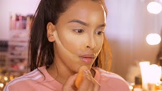 BAKING YOUR FACE 101 NO CREASING DEEPER SKIN TONES NikkisSecretx [upl. by Irneh]