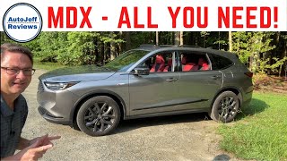 AllNew 2022 Acura MDX ASpec  Everything You Need to Know Exterior Interior Controls More [upl. by Satterlee]