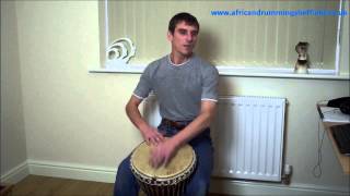 Djembe Lesson  How to improvise around a learned solo phrase [upl. by Trovillion]