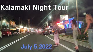 Kalamaki Night Tour  July 52022  11pm  in 4K [upl. by Dnalor]