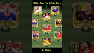 101 Ovr Team Vs 102 Ovr Team In Fc Mobile fcmobile shorts fifamobile [upl. by Atselec754]