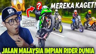 JALAN RAYA MALAYSIA BIKIN RIDER LUPA JALAN PULANG⁉️ DI INDO TAK MACAM NI⁉️ [upl. by Florry158]