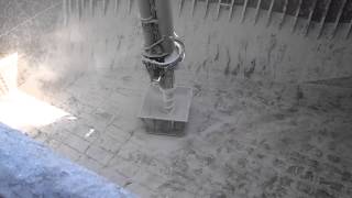 Cement Cleaning from Bulk Carrier  final stage [upl. by Enelloc]