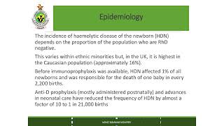 The Sick neonate  Haemolytic disease of the new born [upl. by Kristal]