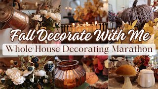 Fall Decorating Ideas 2024  Whole House Decorate With Me  Cottage Style Fall Home Decor [upl. by Brnaby347]