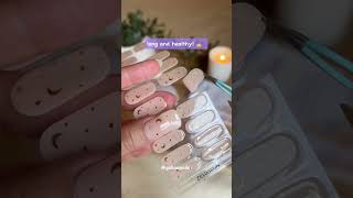 Instant nail makeover with gel stickers—quick chic fabulous 💅✨ NailArt nailtransformation [upl. by Elita561]