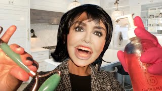 ASMR Kris Jenner does your skincare routine roleplay relaxing business woman triggers ✨💻💄 [upl. by Susej]