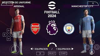 EL MEJOR EFOOTBALL 2024 PPSSPP NUEVAS MEJORAS CINEMATICAS 60 ESTADIOS CAMARA PS5 Y GRAFICOS HD [upl. by Almat]